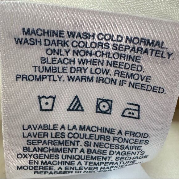 Women's Mid Rise Classic Straight Leg Chino Ankle Pants, White, Size 16 - Picture 7 of 8